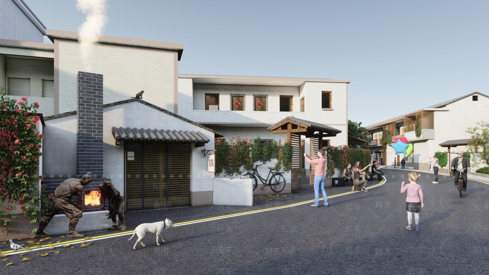 现代乡村民房SU模型下载【ID:1132559560】