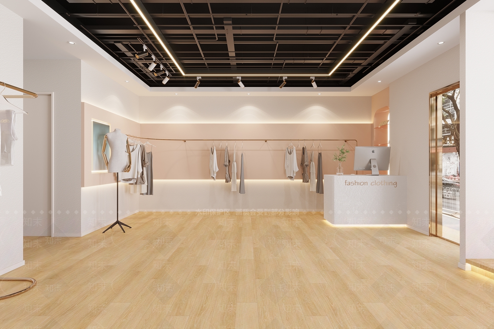 现代女装店3D模型下载【ID:1132572161】