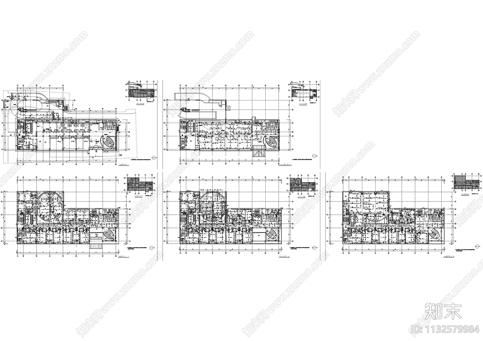 餐厅商业空间消防cad施工图下载【ID:1132579984】