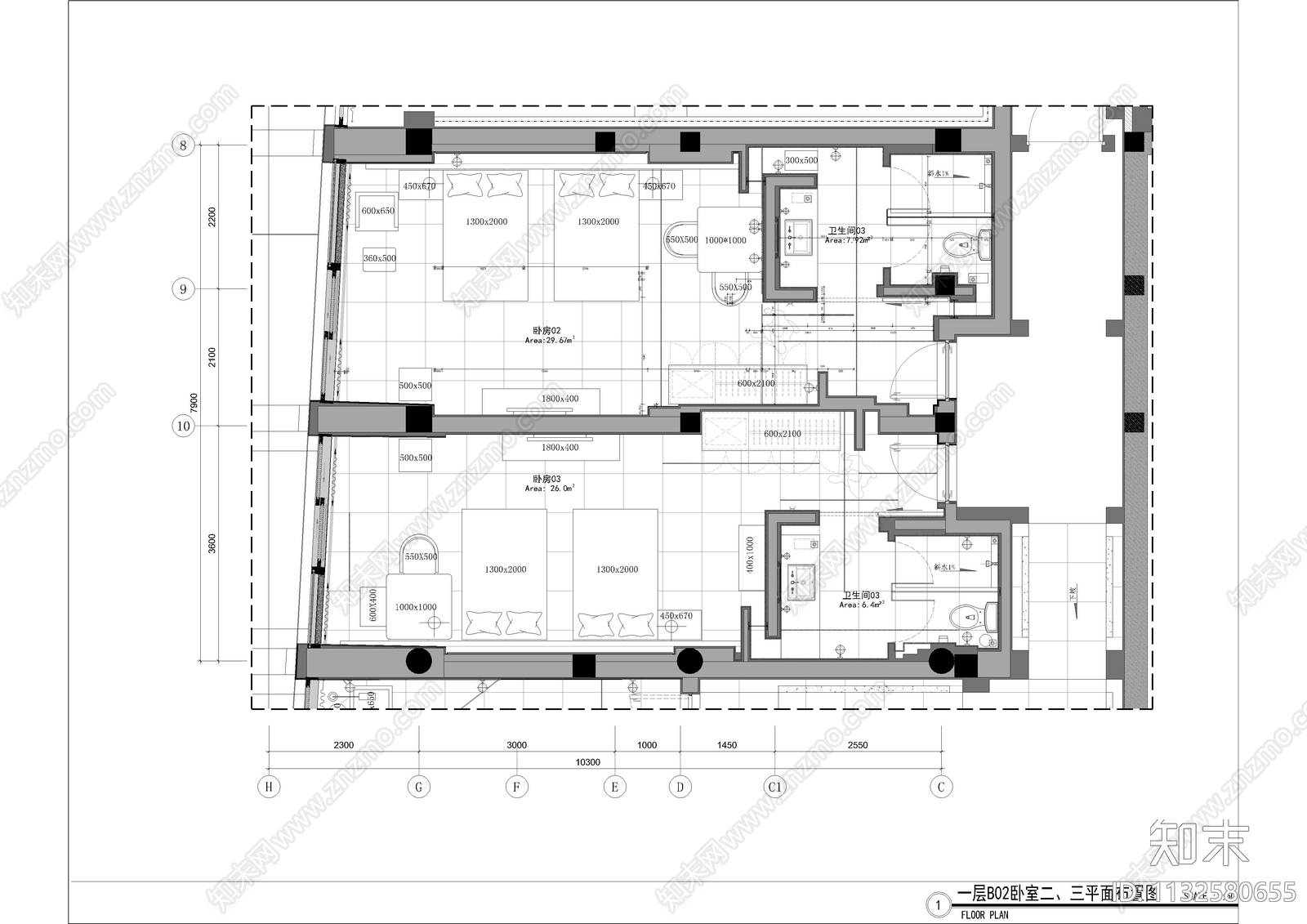 别墅全套cad施工图下载【ID:1132580655】