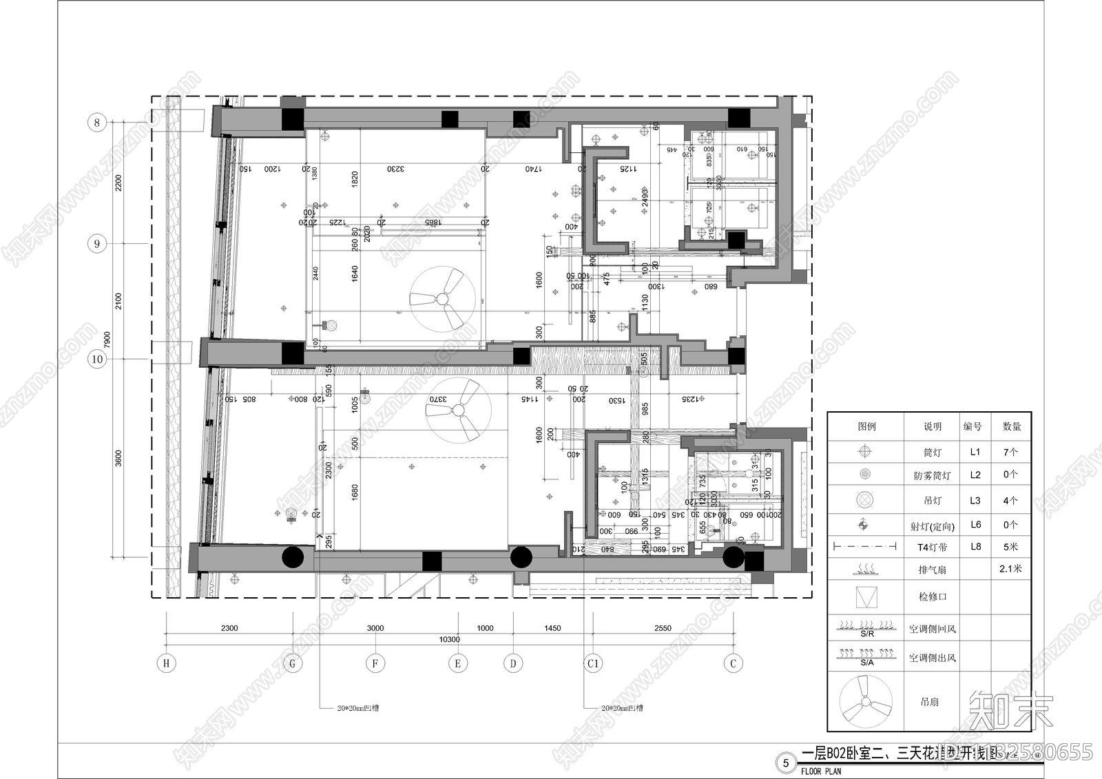 别墅全套cad施工图下载【ID:1132580655】