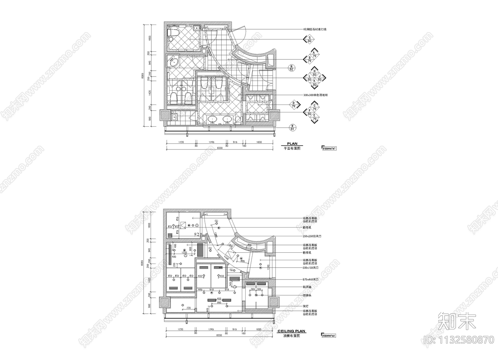 宾馆客房施工图下载【ID:1132580870】