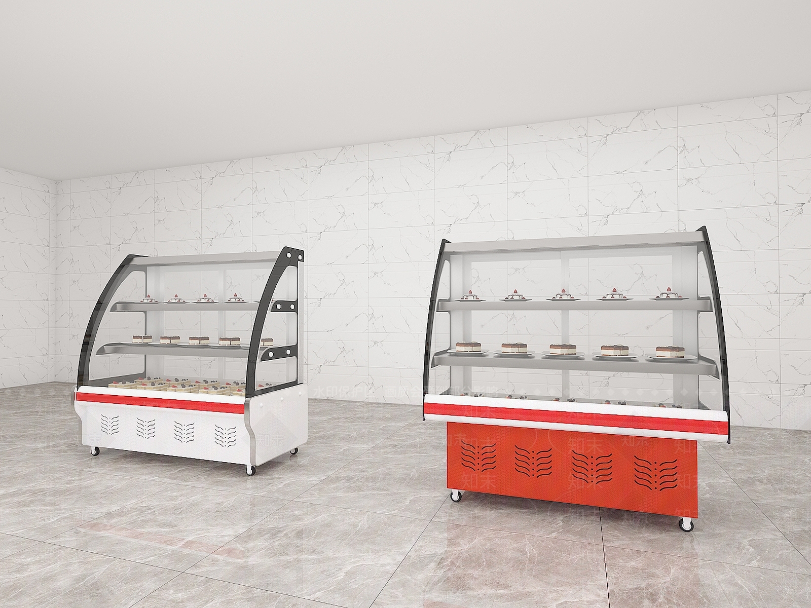凉菜展示柜3D模型下载【ID:1132581228】