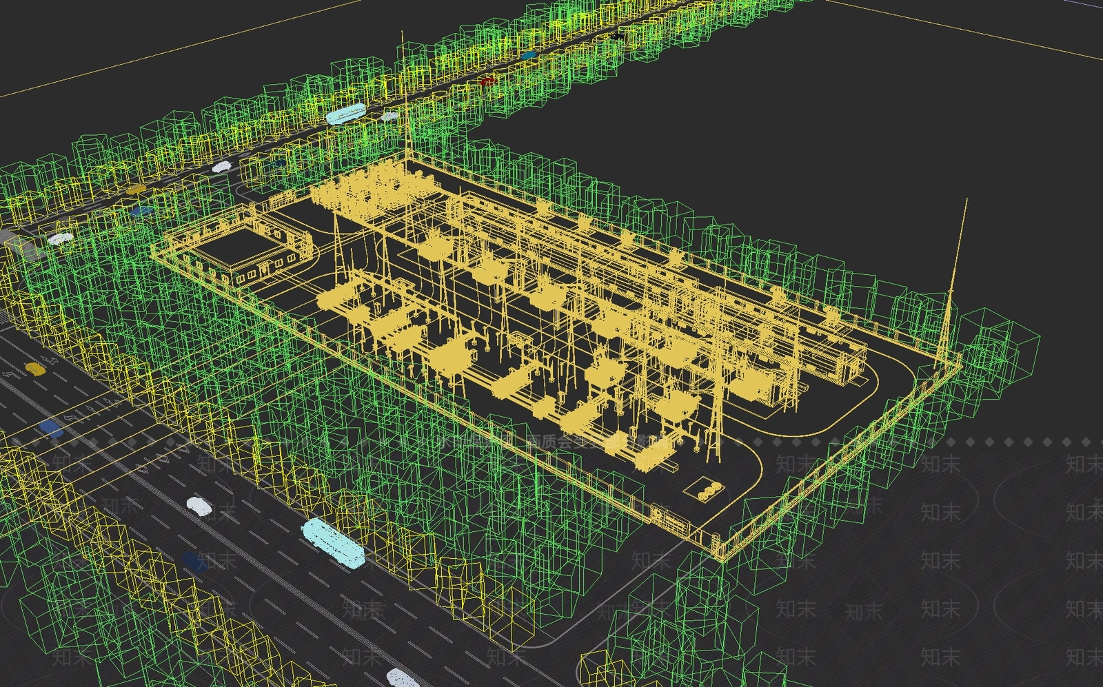 现代变电站3D模型下载【ID:1132687011】