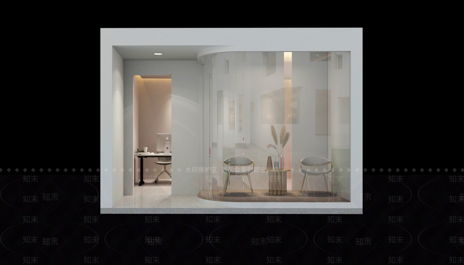 现代直播间3D模型下载【ID:1132601760】