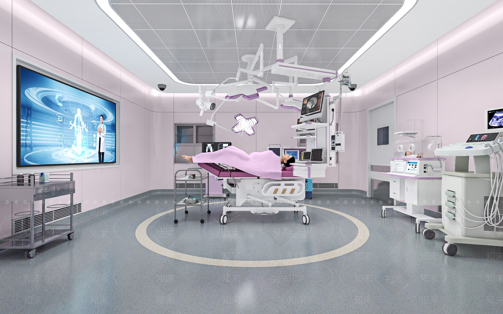 现代医院手术室3D模型下载【ID:1132621243】