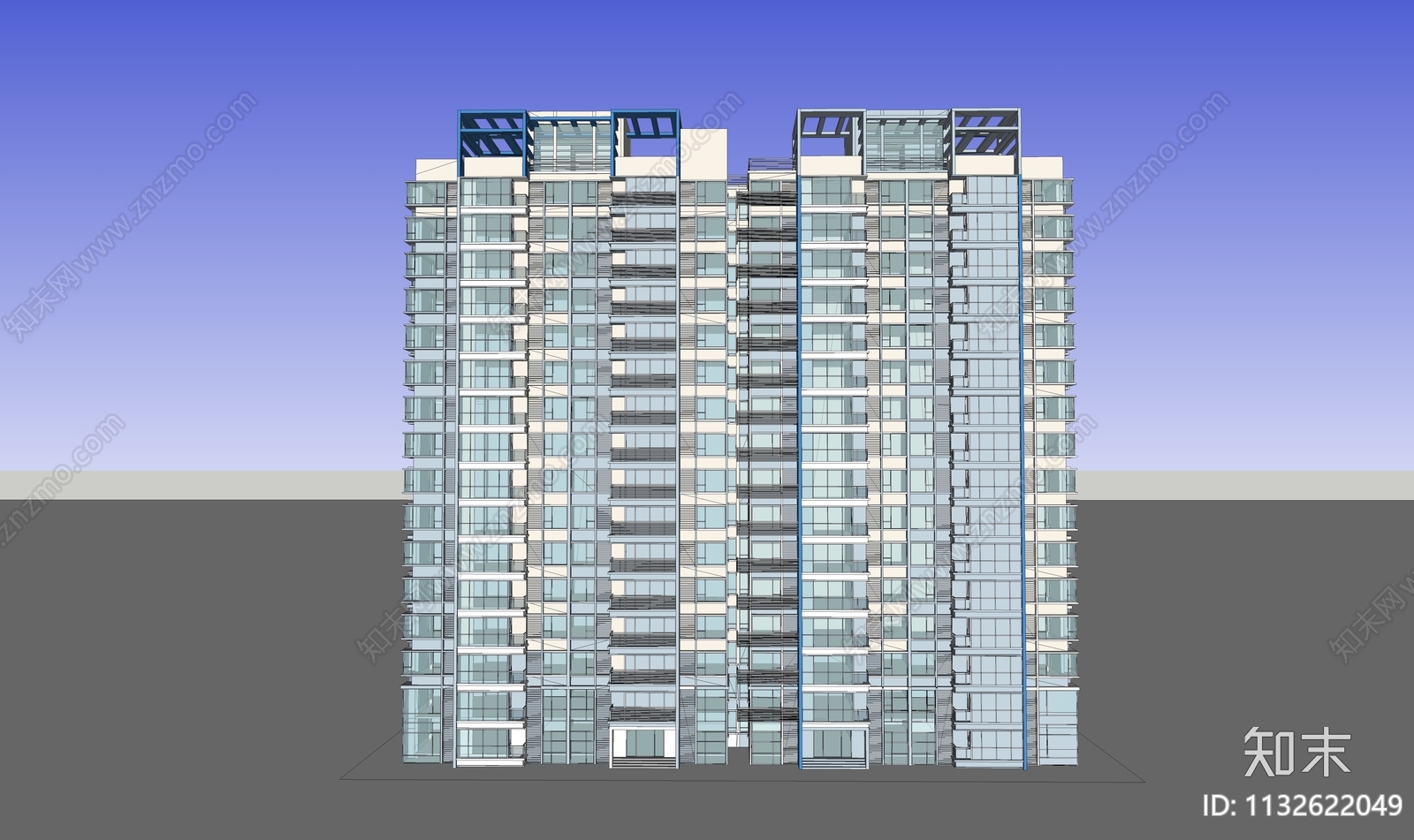 住宅区建筑cad施工图下载【ID:1132622049】