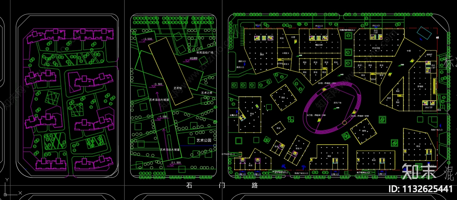 小区种植绿化规划平面图施工图下载【ID:1132625441】