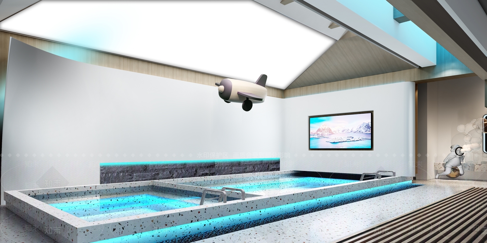 现代洗浴中心3D模型下载【ID:1132626188】