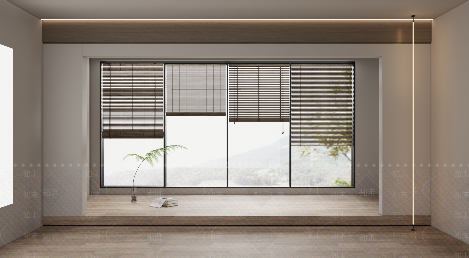 新中式竹帘3D模型下载【ID:1132626443】