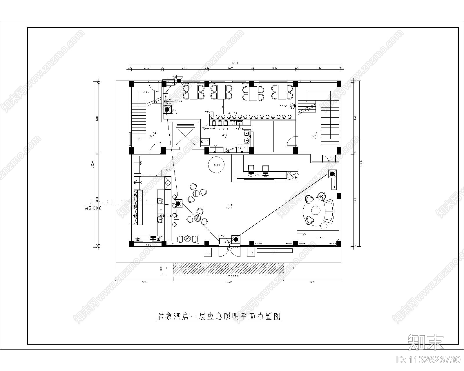 君象酒店建筑消防cad施工图下载【ID:1132626730】