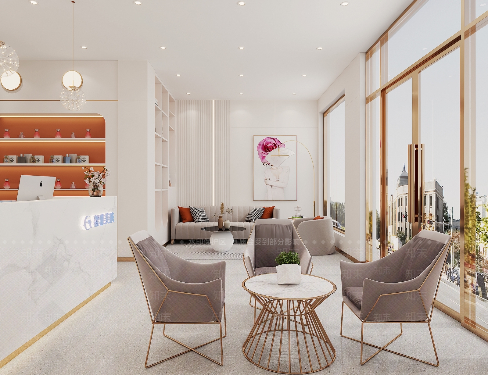 现代美容店3D模型下载【ID:1132706331】