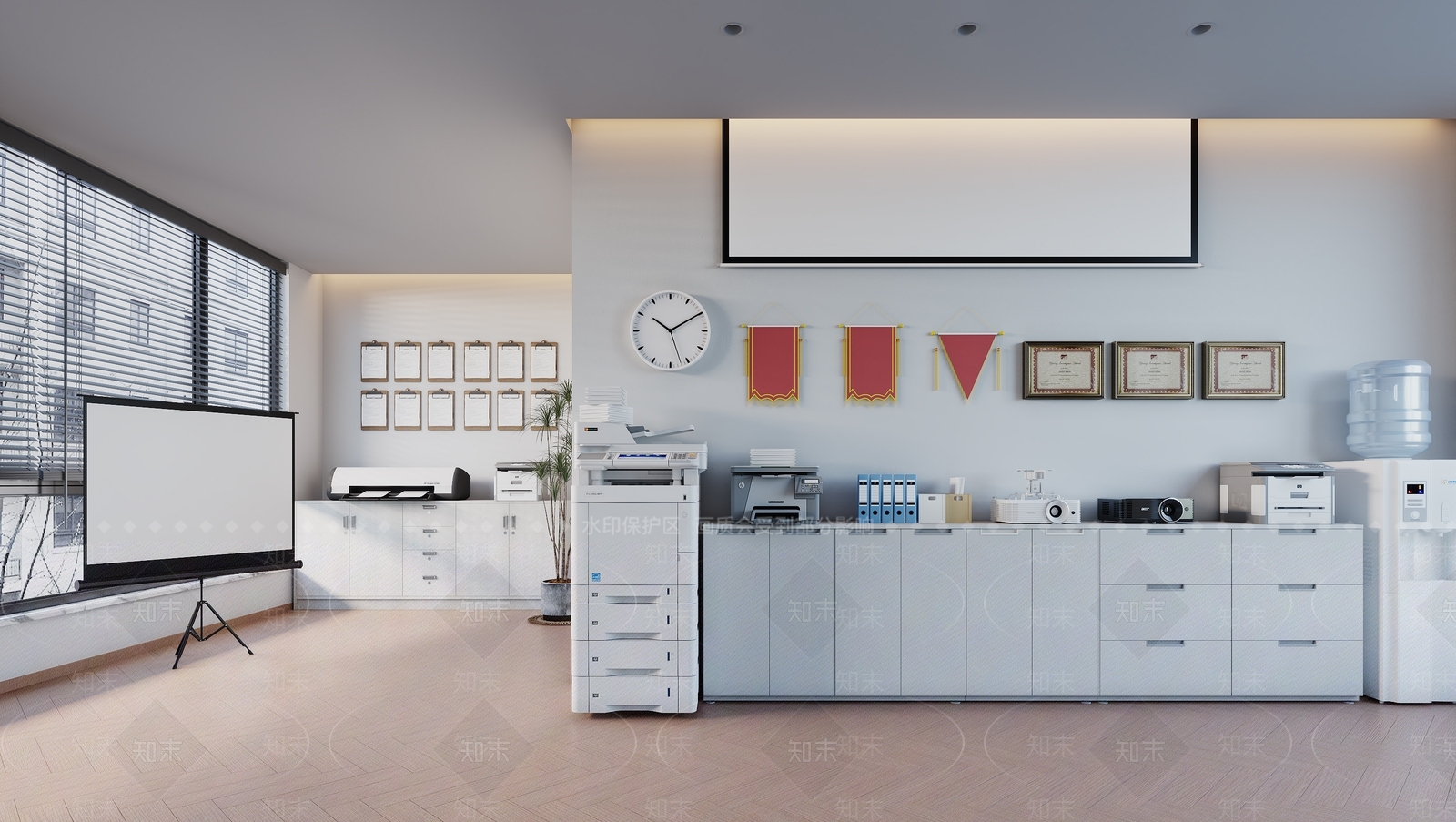现代公司茶水间3D模型下载【ID:1132638675】