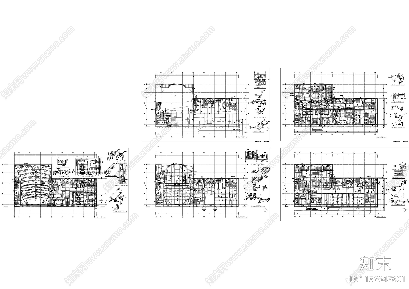 电影院给排水cad施工图下载【ID:1132647801】
