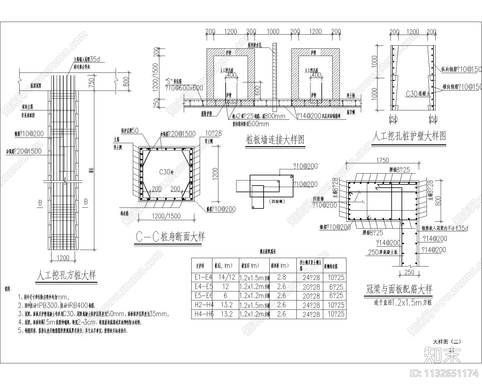 航城街道九围社区公园边坡cad施工图下载【ID:1132651174】