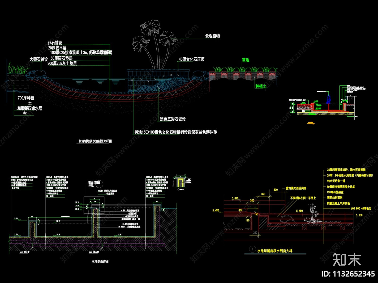 水池剖面大样施工图下载【ID:1132652345】