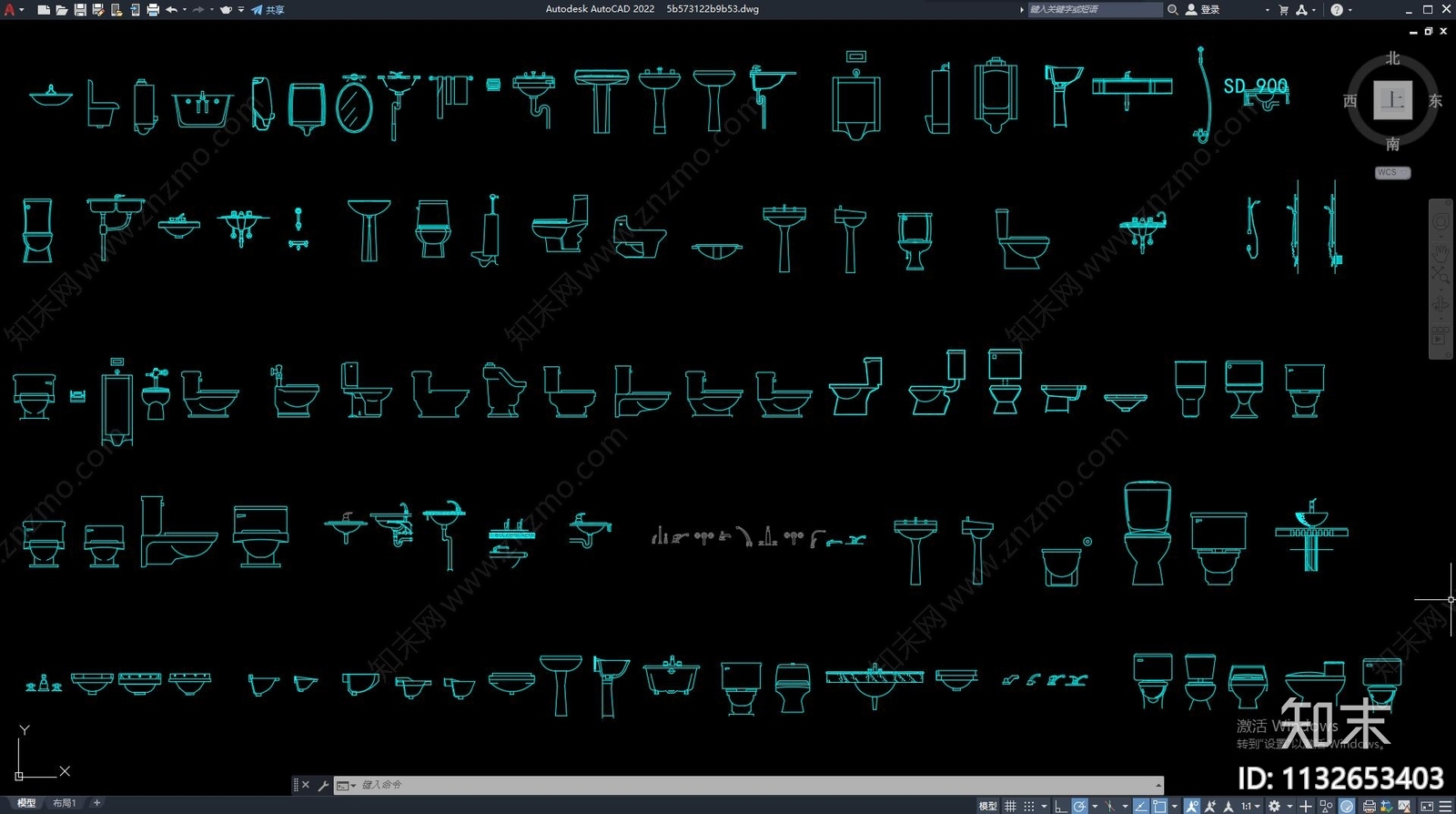 卫生洁具施工图下载【ID:1132653403】