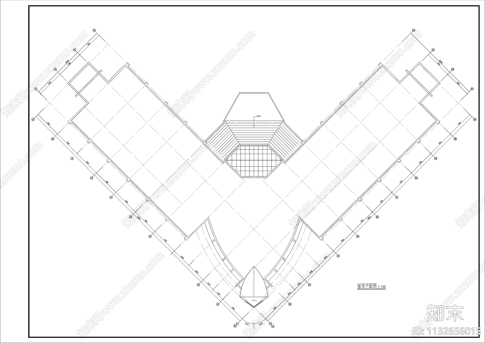 某滑雪俱乐部建筑cad施工图下载【ID:1132656015】