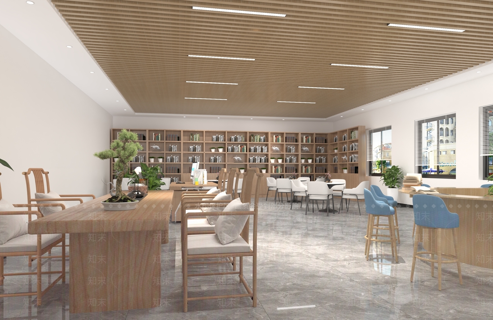 现代书店3D模型下载【ID:1132656650】