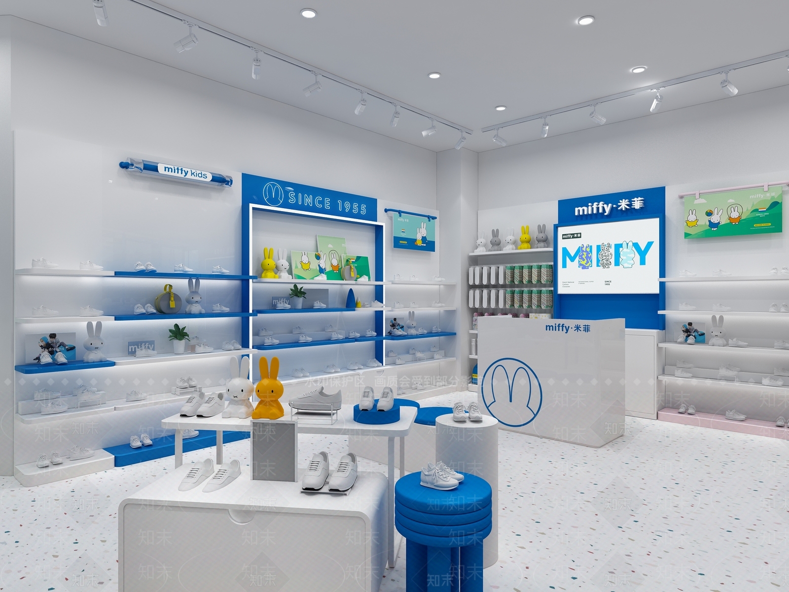 现代母婴用品专卖店3D模型下载【ID:1132661370】