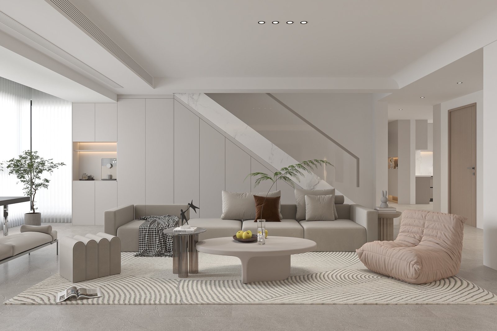 现代跃层设计3D模型下载【ID:1132662137】_【知末效果图】