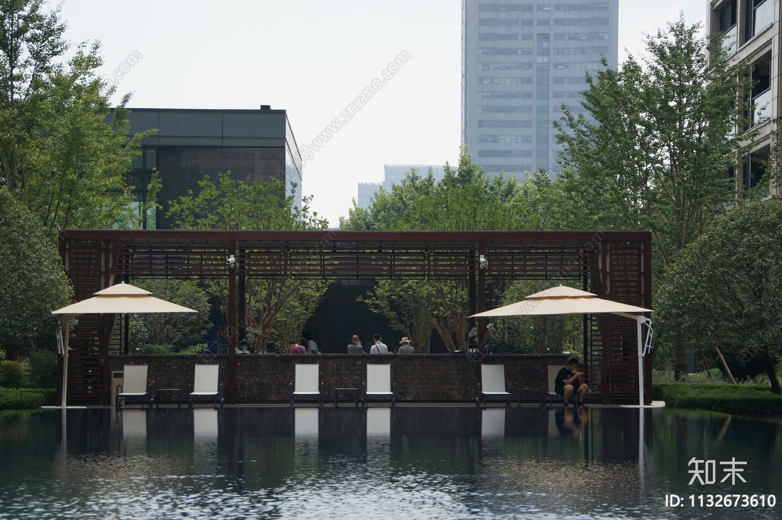 绿城兰园水吧廊架施工图下载【ID:1132673610】