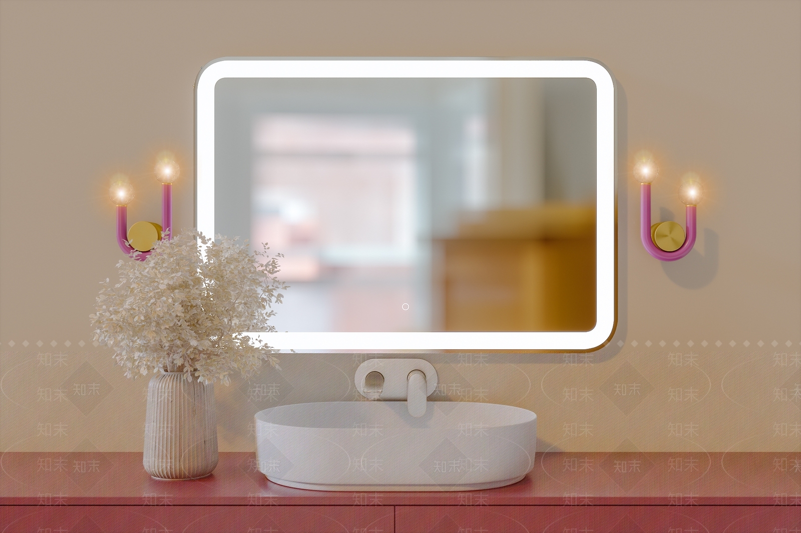 卫生间镜子3D模型下载【ID:1132679866】