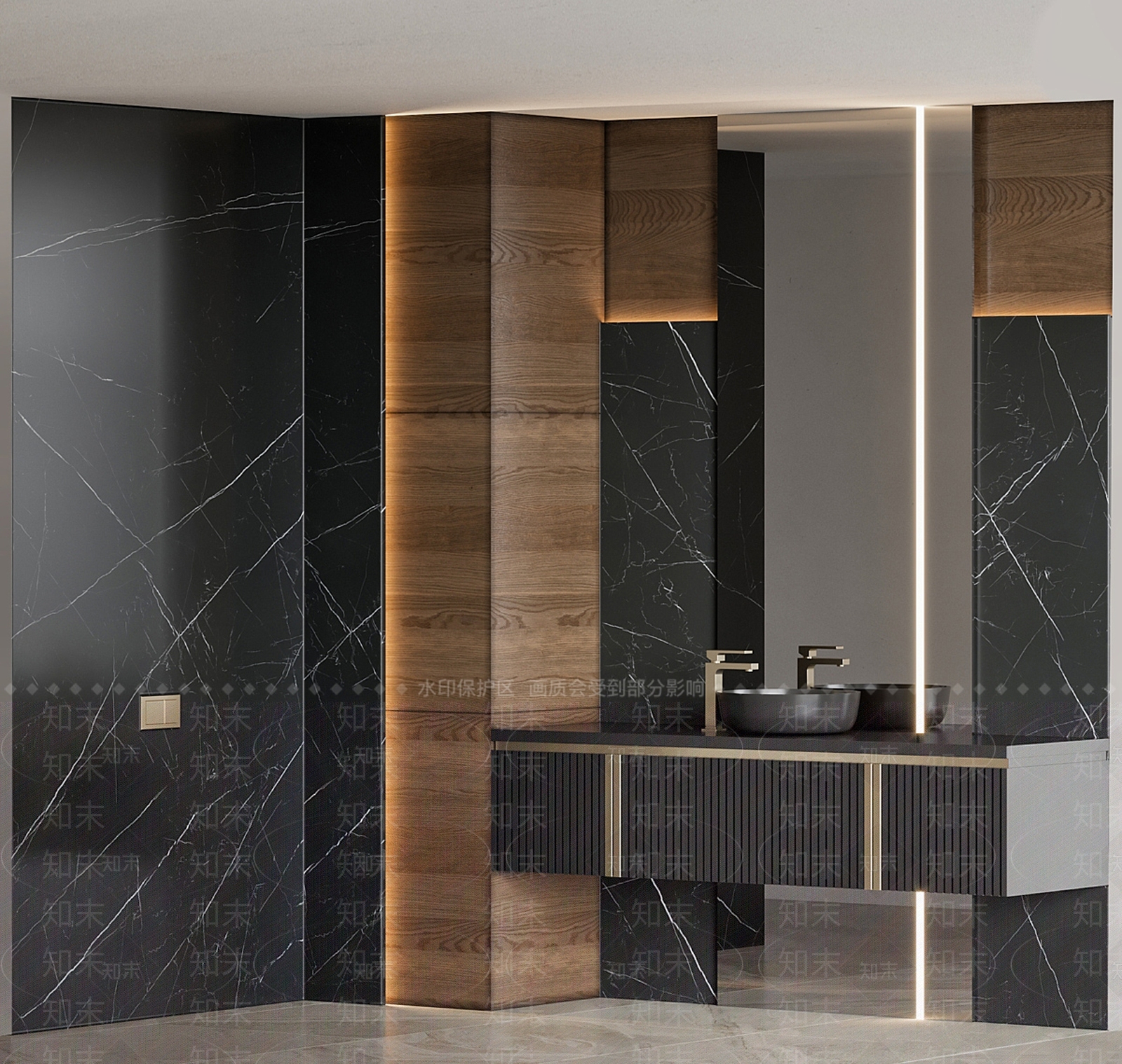 洗手台SU模型下载【ID:1132685166】
