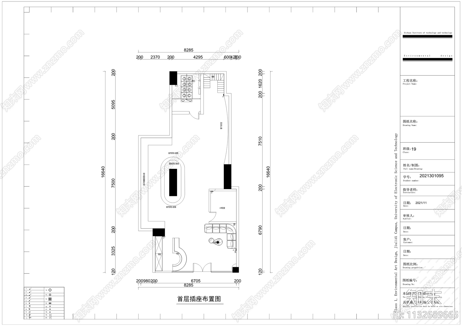 展厅cad施工图下载【ID:1132689665】