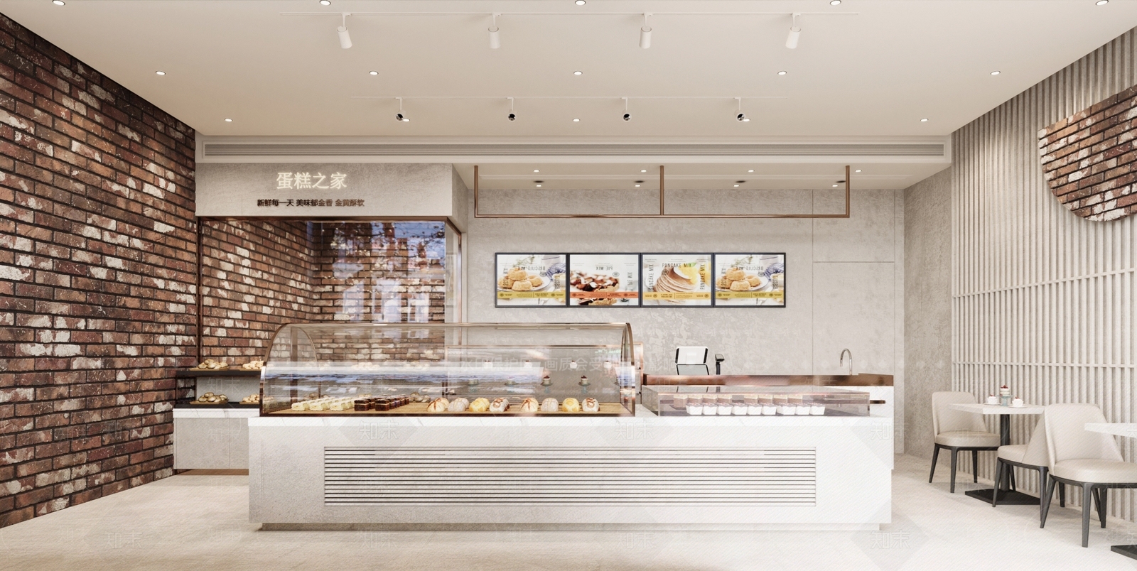 侘寂蛋糕店SU模型下载【ID:1132689990】