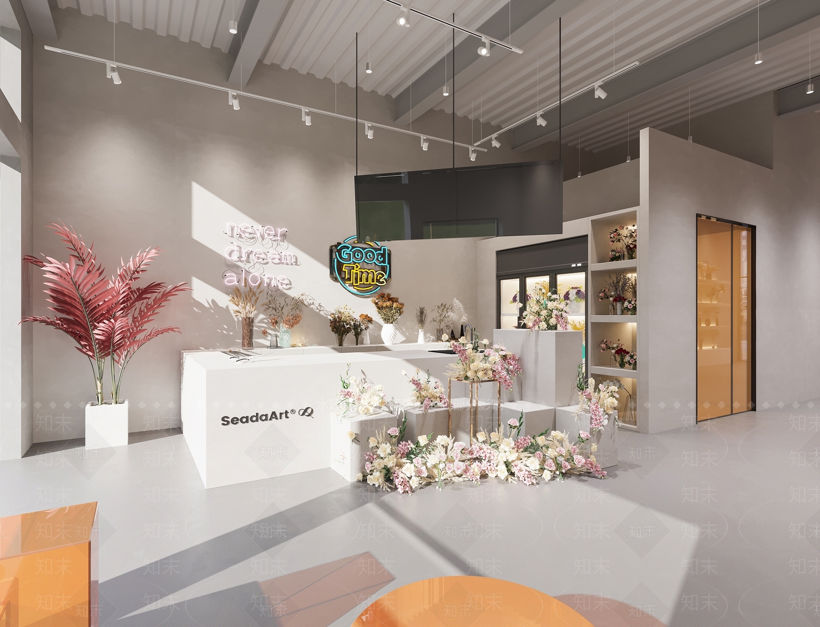 现代花店3D模型下载【ID:1132691690】