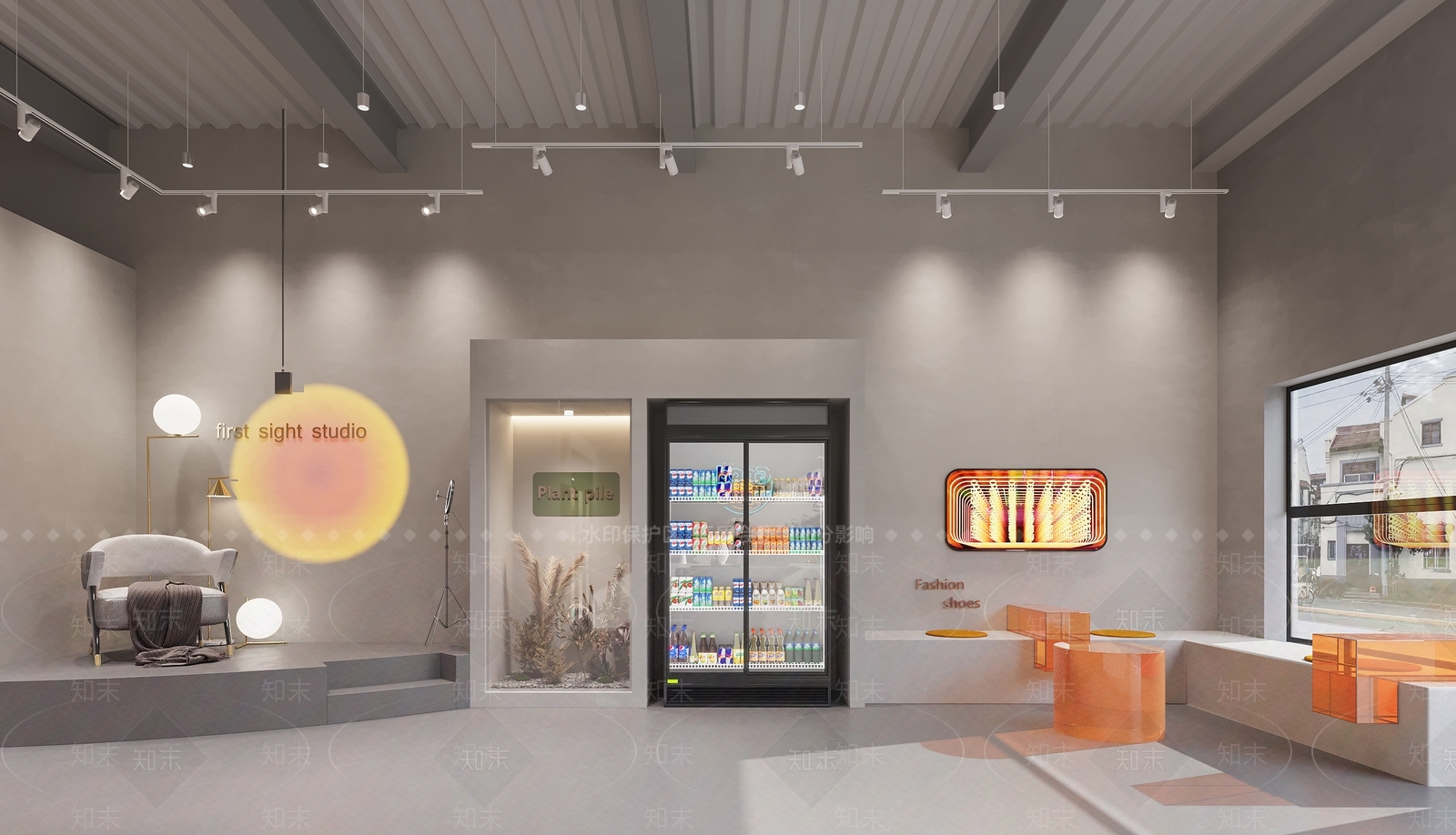 现代花店3D模型下载【ID:1132691690】