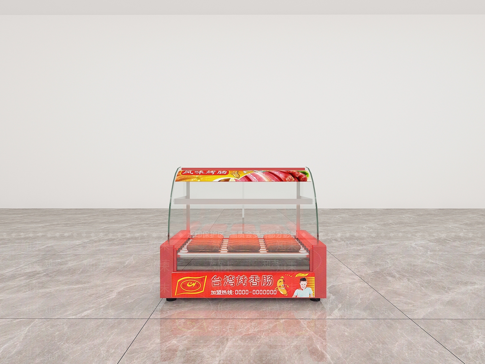 现代烤肠机3D模型下载【ID:1132698142】