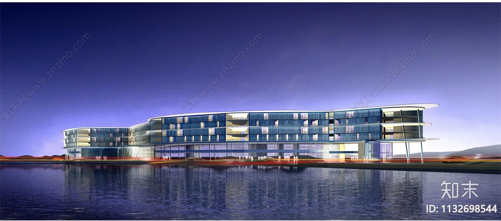 生物岛酒店建筑全套效果图施工图下载【ID:1132698544】