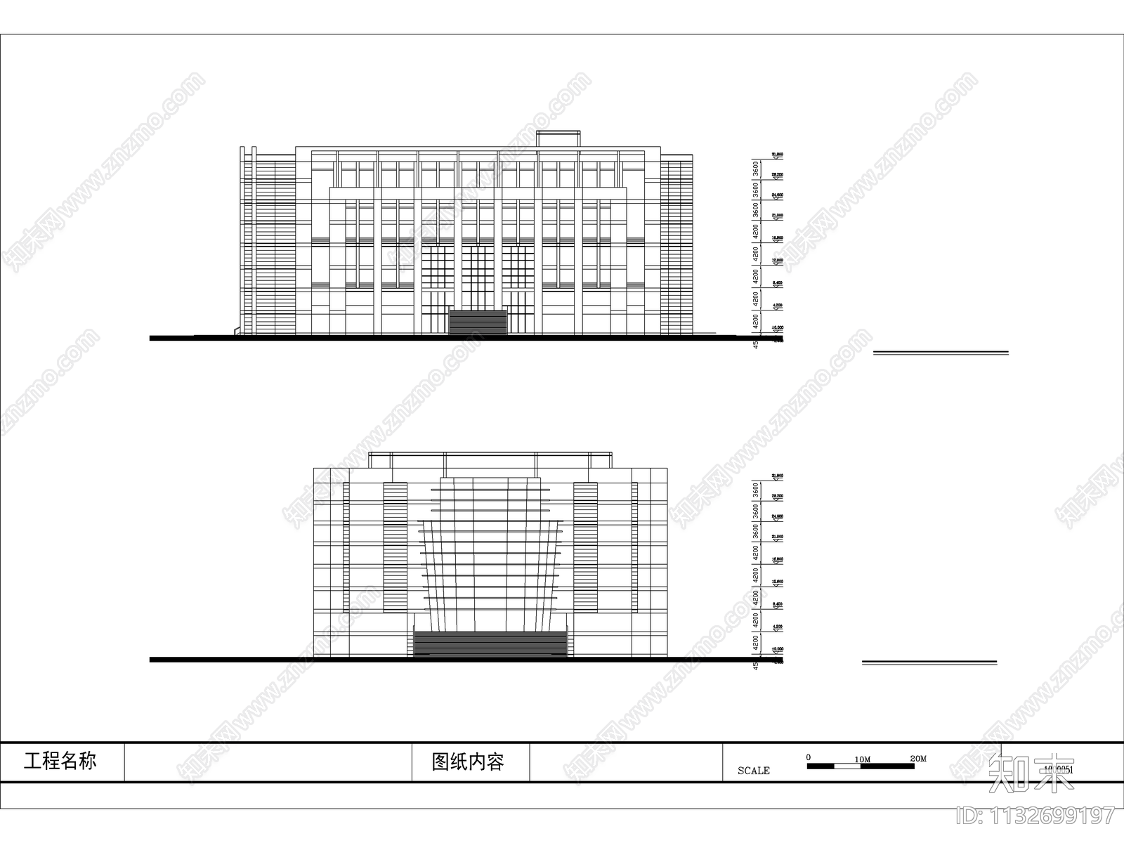 安徽财贸学院图书馆建筑cad施工图下载【ID:1132699197】