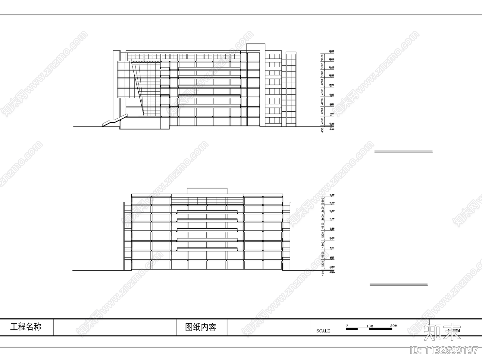 安徽财贸学院图书馆建筑cad施工图下载【ID:1132699197】