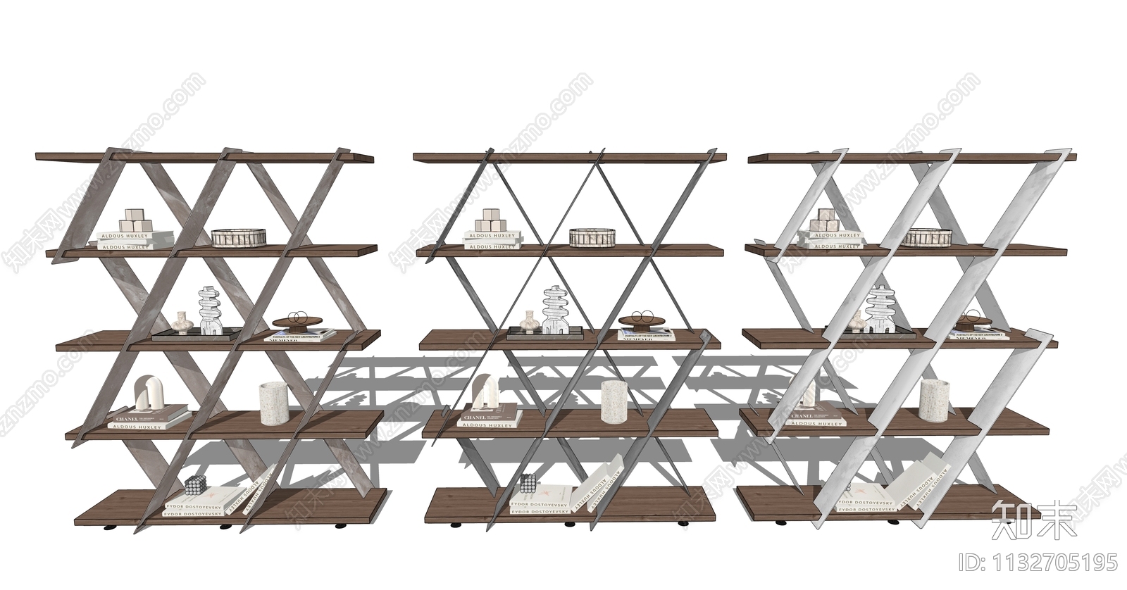 现代书架SU模型下载【ID:1132705195】