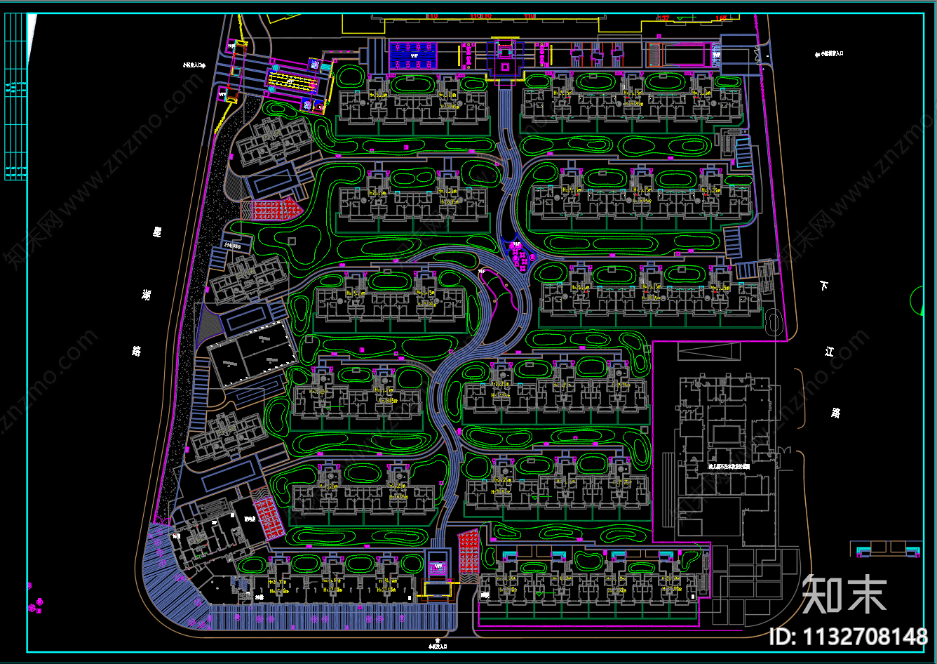 江苏院宁波湾头住宅区景观施工图下载【ID:1132708148】