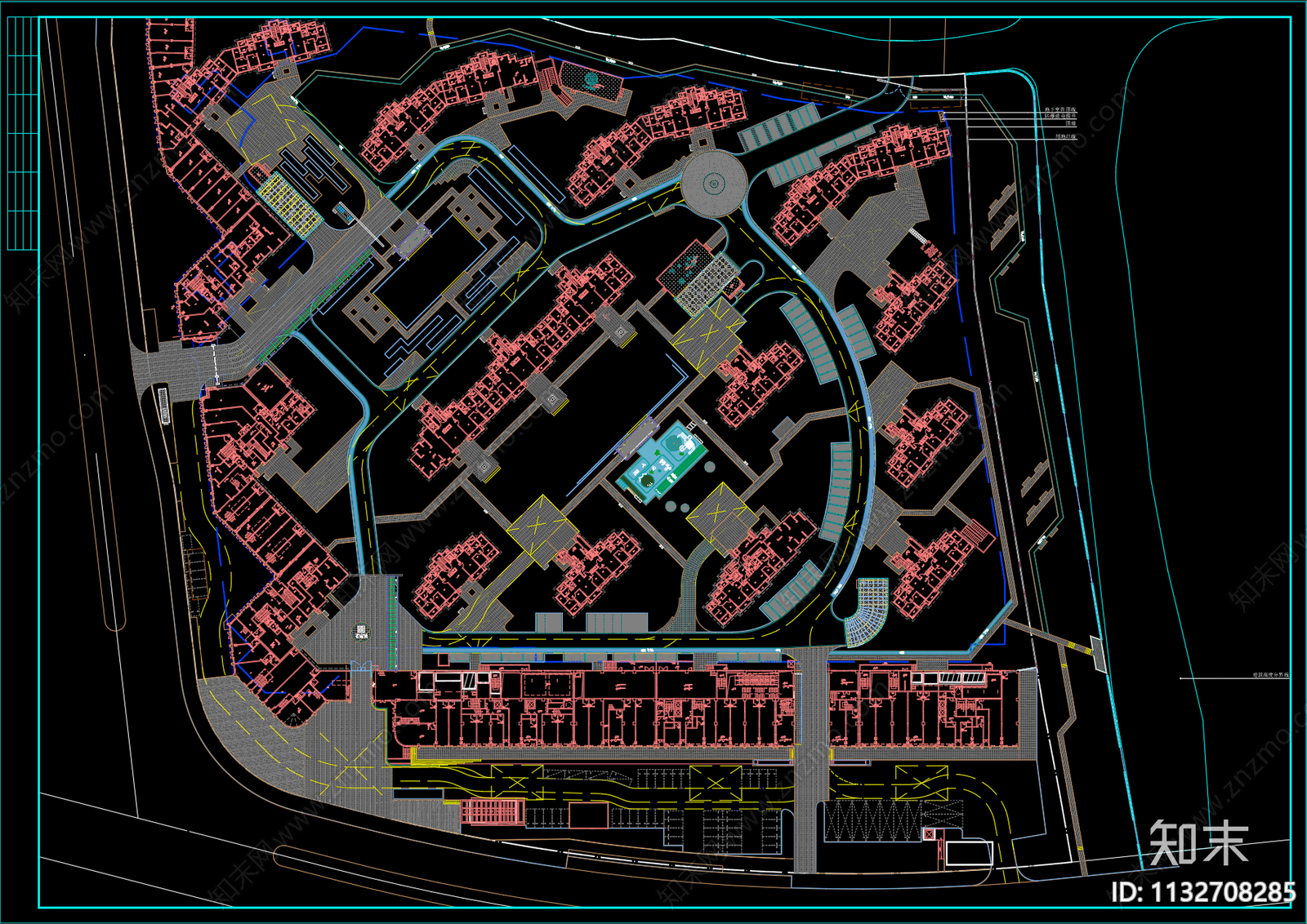 宁波市轨道2号线藕池站住宅区景观施工图下载【ID:1132708285】