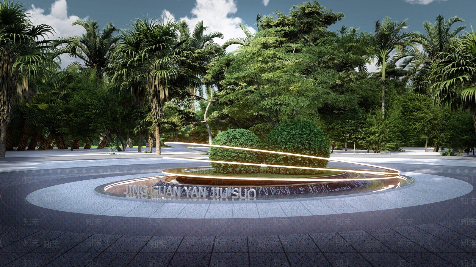 现代水景SU模型下载【ID:1132708938】