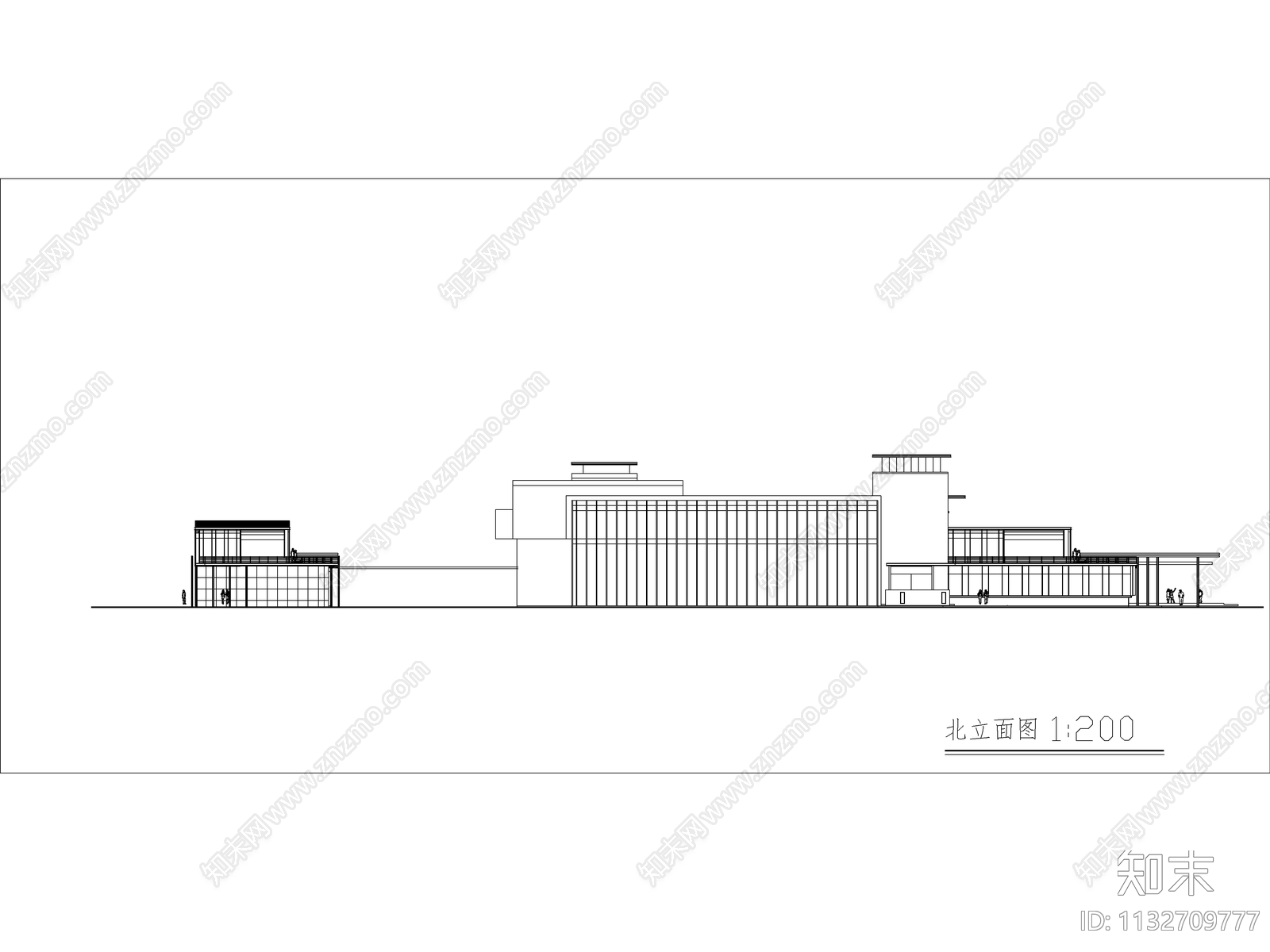 新中式民宿建筑效果图cad施工图下载【ID:1132709777】