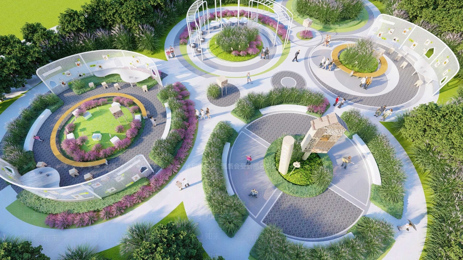 现代植物科普园SU模型下载【ID:1132716273】