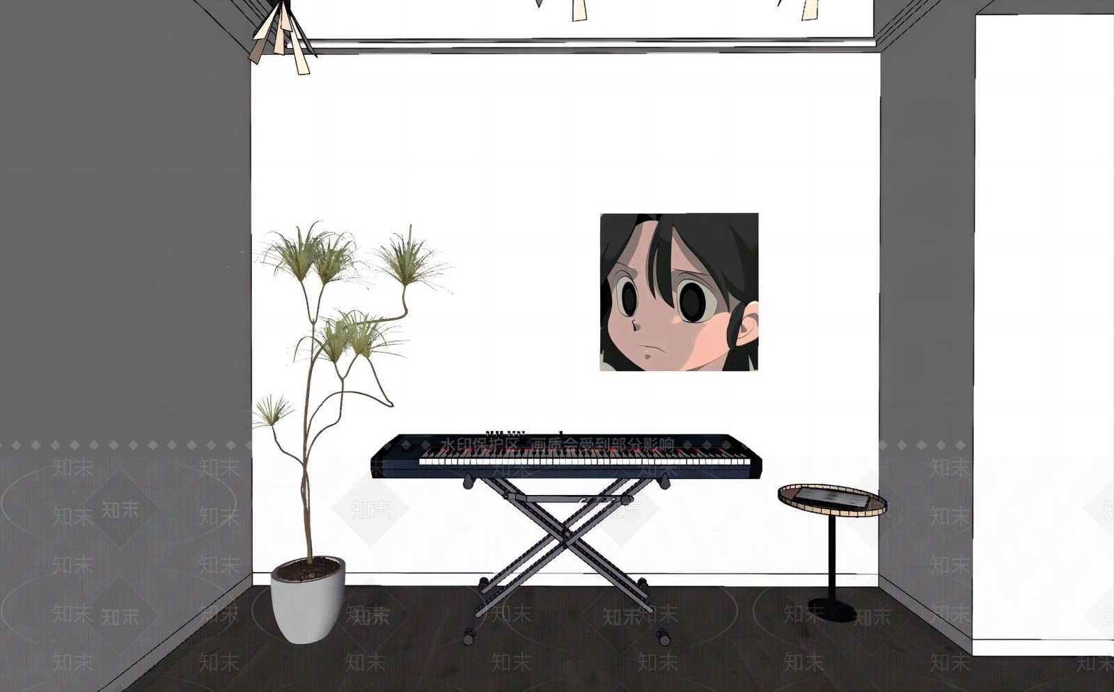 现代电子琴SU模型下载【ID:1132717173】