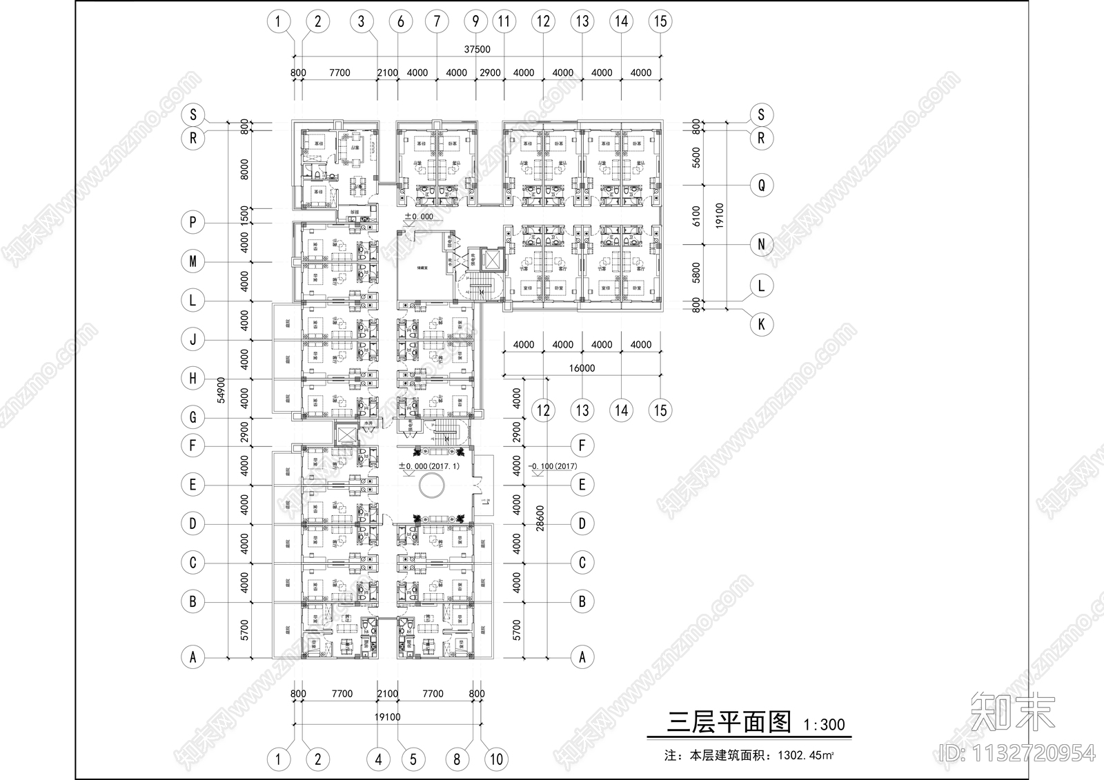 公寓建筑效果图cad施工图下载【ID:1132720954】