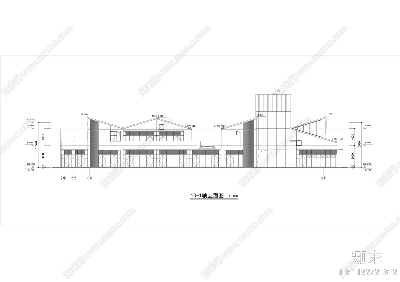 商业街建筑效果图cad施工图下载【ID:1132721812】