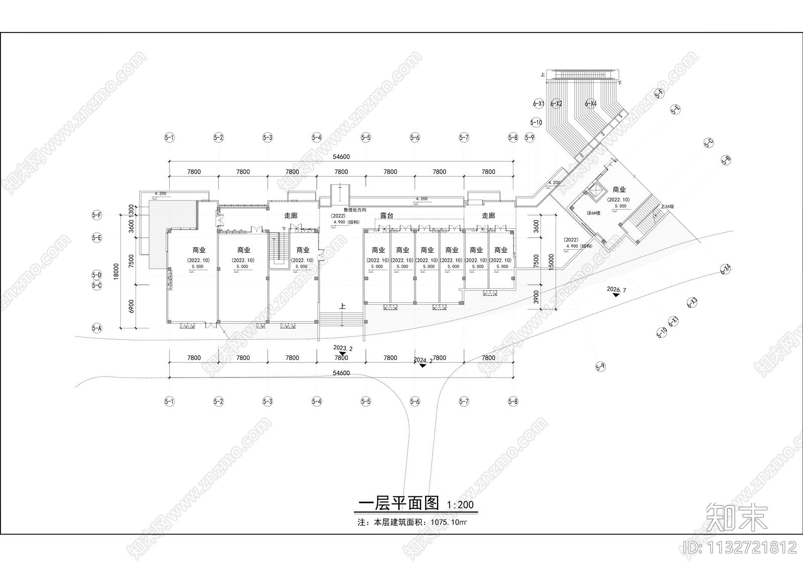 商业街建筑效果图cad施工图下载【ID:1132721812】