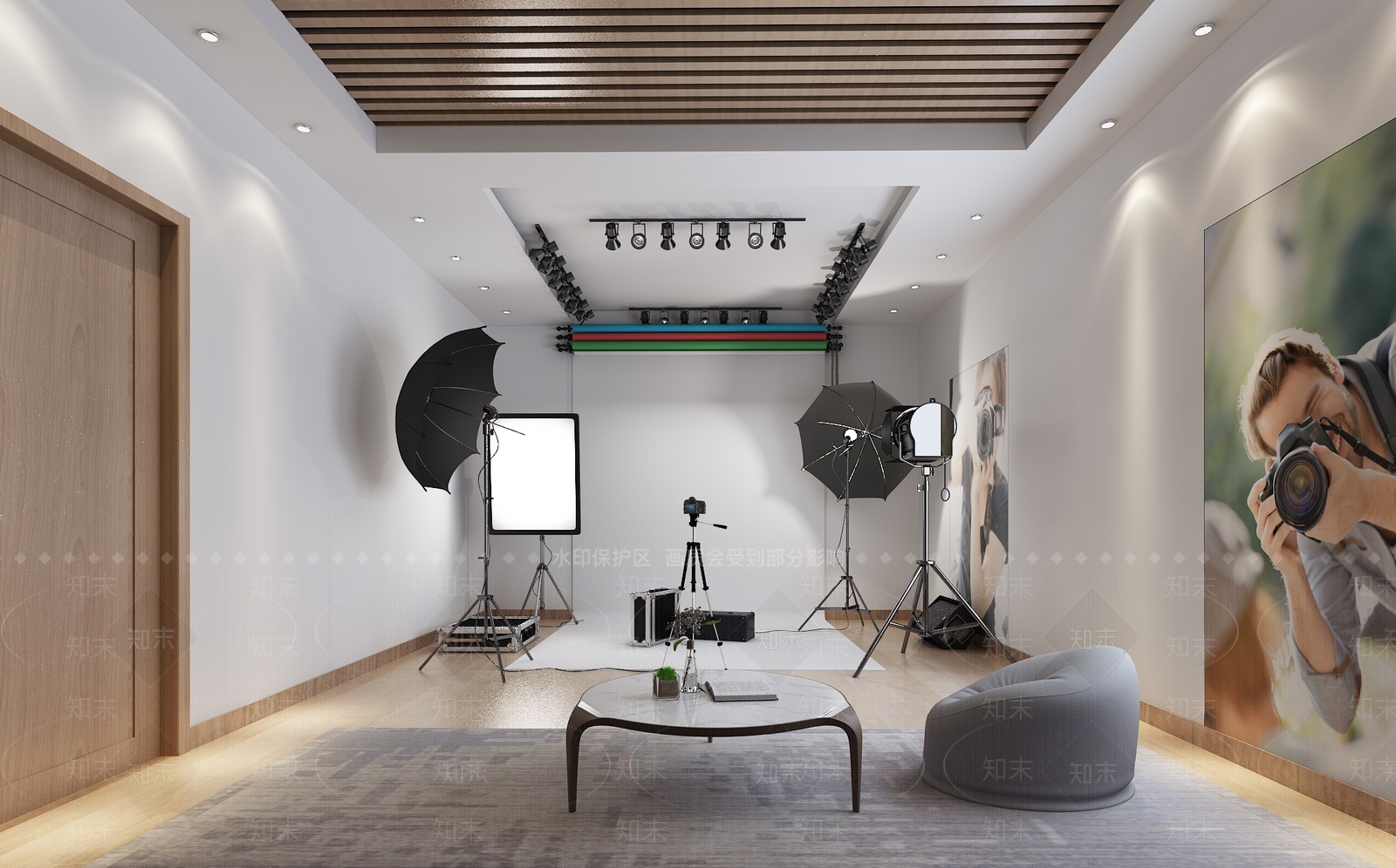 现代摄影棚3D模型下载【ID:1132723110】