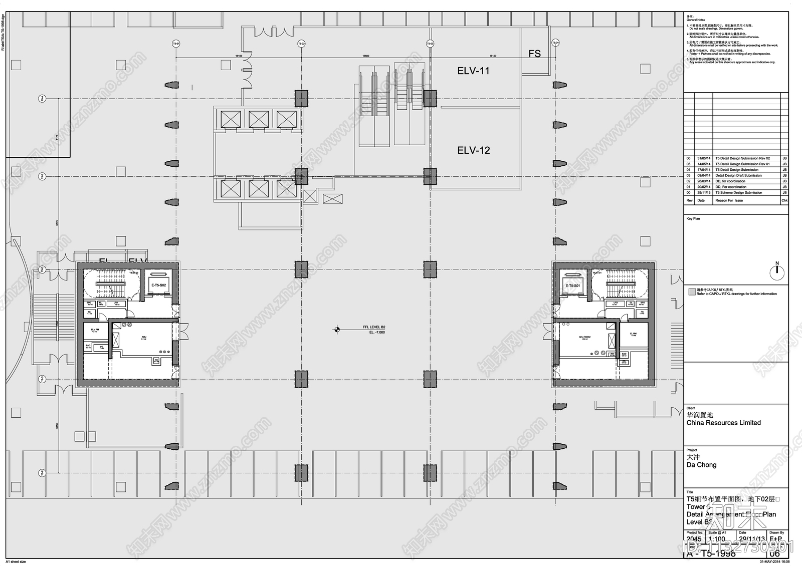 深圳万象天地商业建筑全套cad施工图下载【ID:1132730901】