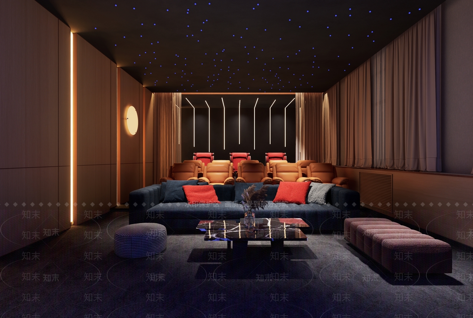 现代家居影音室3D模型下载【ID:1132735397】