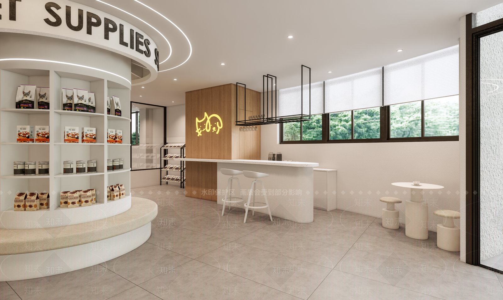 现代宠物店SU模型下载【ID:1132737476】